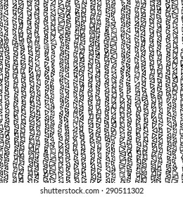 Doodles seamless background isolated on white background