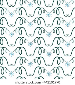 doodles seamless pattern. decorative seamless background