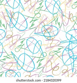 Patrón sin fisuras. Líneas de doodle de fondo ornamental de moda. Diseño de líneas rígidas.