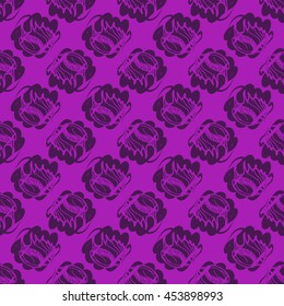 Doodles seashells background seamless pattern.