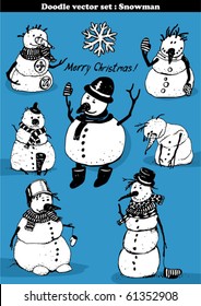 Doodles-Set - Schneemann
