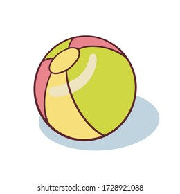  Doodles sketch ball illustration. Simple flat illustration 