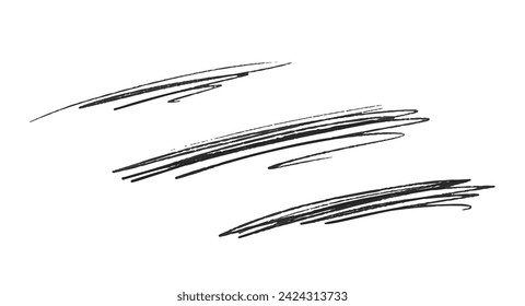 Doodles, Squiggles And Scribbles Strokes. Whimsical, Spontaneous Lines Conveying Creative Expression