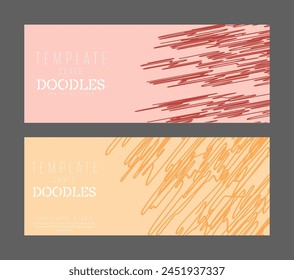 Doodles. A template for a cover, poster, book, magazine or poster. The idea of creative design
