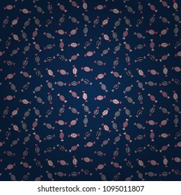 Doodles violet, brown and yellow on colors. Tender fabric pattern. Flat elements. Seamless pattern Print. Vector. Design.