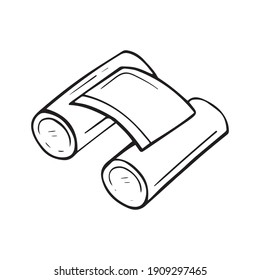 doodle-artige Vektorsymbol einzeln auf weißem Hintergrund
