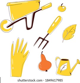 Doodling-Set Gartenwerkzeuge