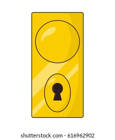 dooe knob, handle vector symbol icon design. Beautiful illustration isolated on white background