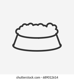 Doog food  icon illustration isolated vector sign symbol