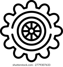 Doomsday Vault Line Icon and Vector