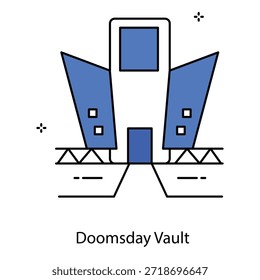 Doomsday Vault Symbol Showing Protected Emergency Storage For Future Global Disaster Preparedness