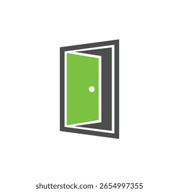 door abstract logo modern style