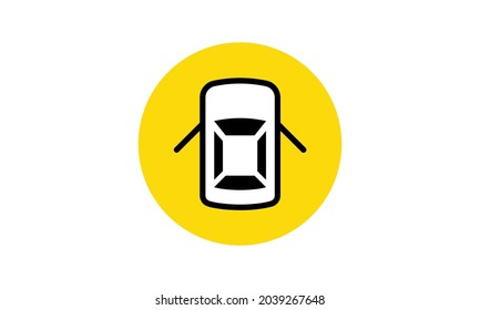 Door Ajar Car Interior Symbol Simple Black Line Web Icon Vector Illustration. Editable Stroke. 48x48 Pixel Perfect.