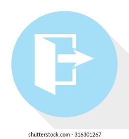 door arrow icon