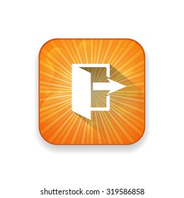 door arrow icon