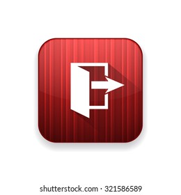 door arrow icon