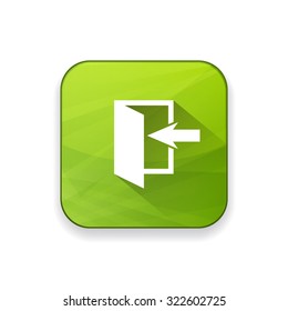 door arrow icon