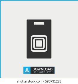 door bell icon. Simple filled door bell vector icon. On white background.