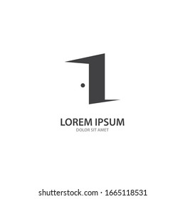 Door brand logo vector template