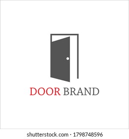 Door brand logo vector template