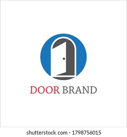 Door brand logo vector template