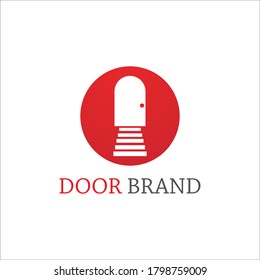 Door brand logo vector template