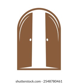 Door brand logo vector template design