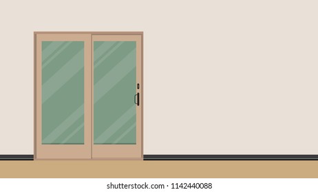 Door cartoon vector. free space for text. wallpaper. background.