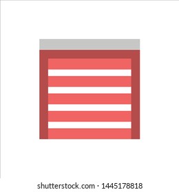 Door, City, Construction, House  Flat Color Icon. Vector icon banner Template