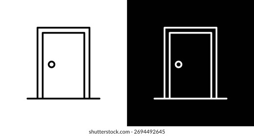 Tür geschlossen Symbol für Vorlage Logo, Vektorgrafiken.