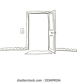 door closed for passage to the other side