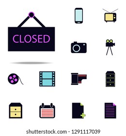 door closed sign icon. web icons universal set for web and mobile