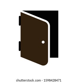 Door colored outline icon vector illustration logo template for many purpose