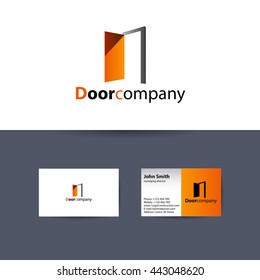 The Door company logo. Vector real estate business logo