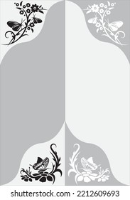Door decoration Design used in etching, digital printing and  frosting
