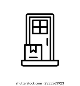 door delivery icon for your website, mobile, presentation, and logo design.