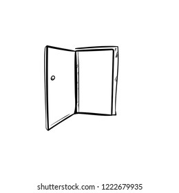 Door Doodle Icon Vector 