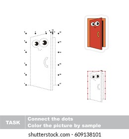 Door. Dot to dot educational game for kids.