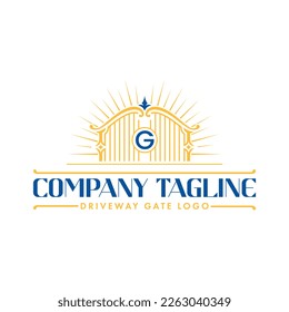 logotipo vectorial de la puerta de conducción