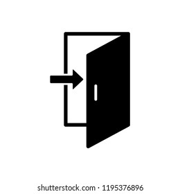 door - entrance - exit icon vector