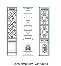 Door entrance vector work on the white background