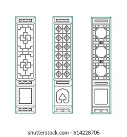Door entrance vector work on the white background