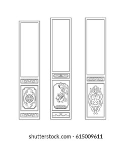 Door entrance vector work  on the white background