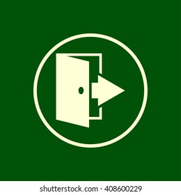 door exit icon. door exit vector illustration
