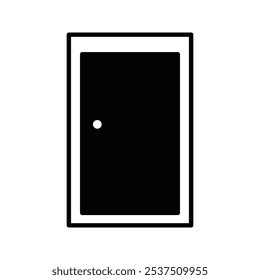 Door flat icon ,closed door icon
