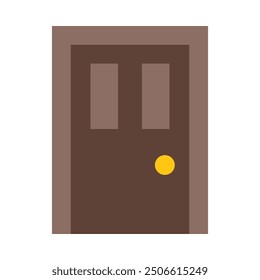 Door Flat Icon Design For Personal nad Commercial Use