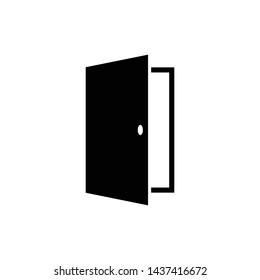 door flat icon vector illustration