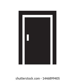 door flat icon vector illustration