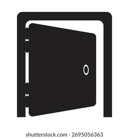Puerta con el diseño del icono del Vector del logotipo del marco