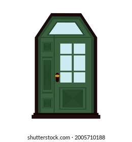 door front house isolated icon